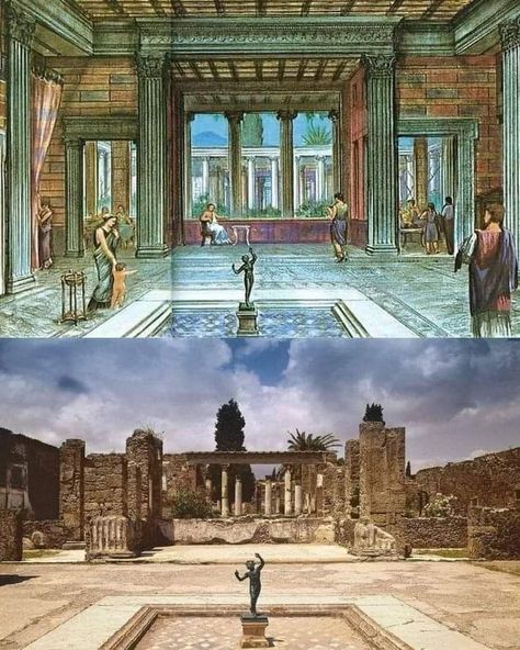 Pompeii History, Ancient Pompeii, Architecture Antique, Pompeii Italy, Pompeii And Herculaneum, Rome Antique, Roman Architecture, Greek Mythology Art, Roman History