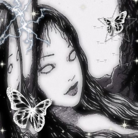 tomie kawakami, junji ito, draingang Junji Ito Pfp, Tomie Pfp, Tomie Kawakami, Arte Grunge, Japanese Horror, Grunge Art, Horror Icons, Junji Ito, Wallpaper Animes