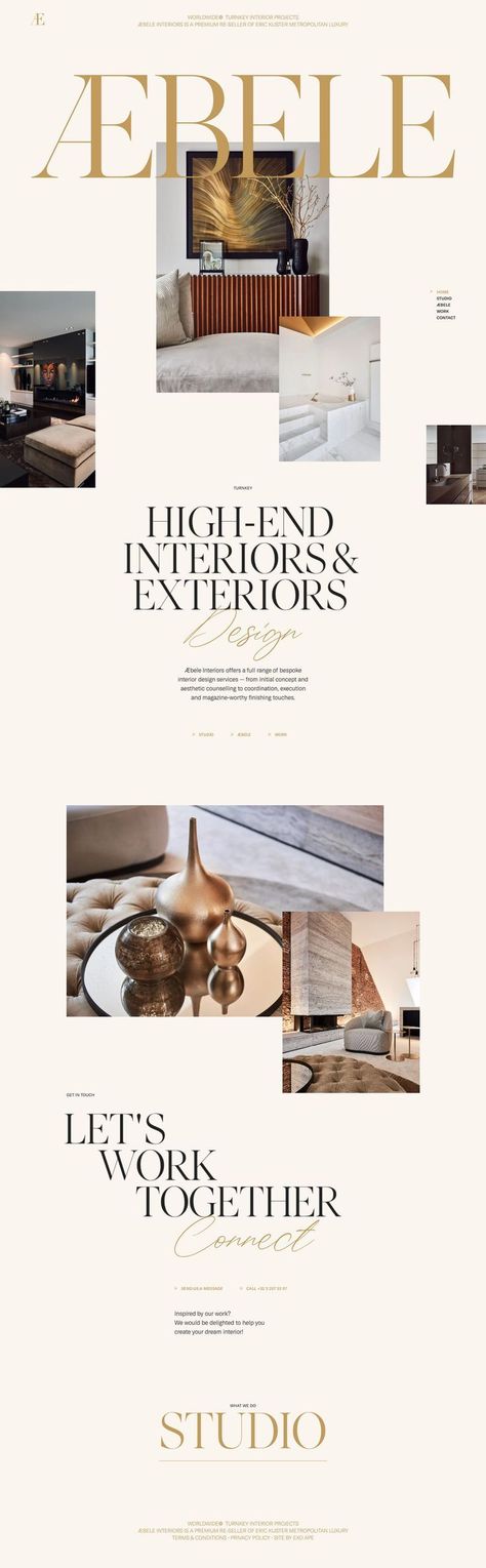 Luxury Website, Armani Casa, Modern Website Design, Webdesign Inspiration, Website Design Layout, Bespoke Interiors, Newsletter Design, Web Inspiration, Website Layout