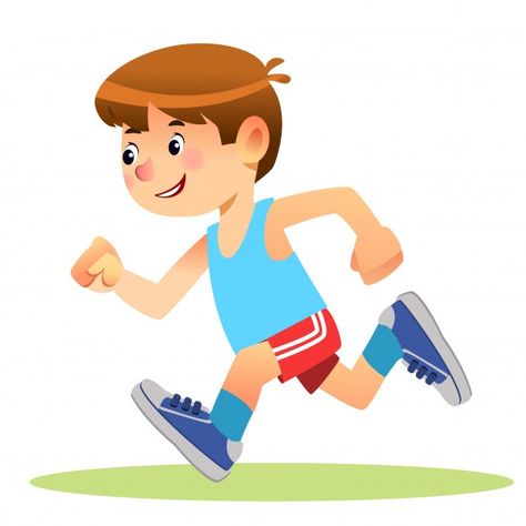 Boy running in sportswear Premium Vector | Premium Vector #Freepik #vector #school #man #sport #cartoon Running Clipart, Running Drawing, Running Illustration, Running Cartoon, Running Images, Running Vector, School Sports Day, Running Photos, Christmas Tree Coloring Page