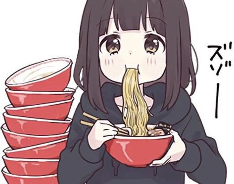 Anime Eating Ramen, Cute Pfp Girl, Pfp Girl, Girl Eating, Eating Ramen, Cute Pfp, Pink Blossom, X Reader, Ramen