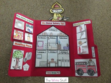 Fire Safety week is such an important week for students to learn important lessons to keep them safe. This is why I created this Fire Safety Lap Book for Primary learners.   Being married to a firefighter myself, I am very aware of how important teaching these lessons is to our students and our own … Fire Safety Poster Ideas, Fire Safety Lessons, Fire Safety Crafts, Fire Safety Poster, Fire Safety For Kids, Fire Safety Activities, Fire Safety Preschool, Safety Crafts, Fire Safety Week