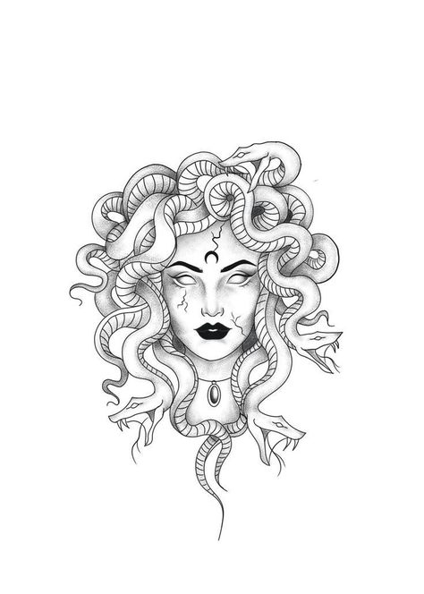 Desenho Medusa Tattoo, Fineline Medusa Tattoo, Medusa Line Art, Owl Feather Tattoos, American Flag Drawing, Side Wrist Tattoos, Dolphins Tattoo, Medusa Tattoo Design, Skull Art Drawing