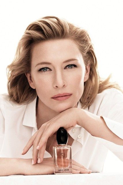 Cate Blanchett For Giorgio Armani Fragrance Campaign, Catherine Élise Blanchett, Fragrance Photography, Armani Si, Skincare Products Photography, Perfume Photography, Perfume Ad, Beauty Photoshoot, Cosmetics Photography