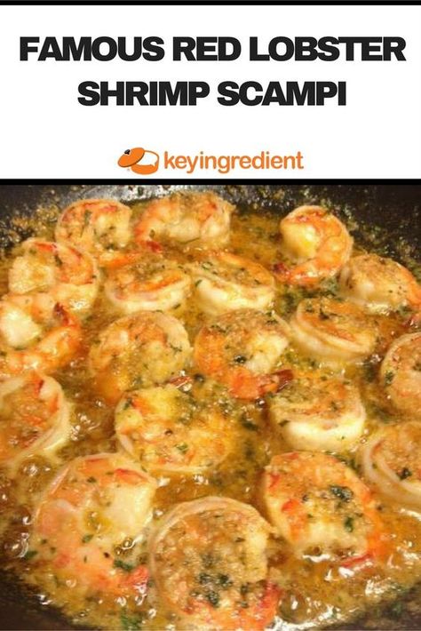 This Famous Red Lobster Shrimp Scampi seasoned to perfection with lemon juice, garlic, Italian seasoning and parmesan cheese. Baked Jumbo Shrimp Recipes, Shrimp Dishes Recipes, Lobster Scampi, Red Lobster Shrimp Scampi Recipe, Red Lobster Shrimp Scampi, Easy Shrimp Scampi Recipe, Red Lobster Shrimp, Lobster Recipe, Shrimp Scampi Pasta