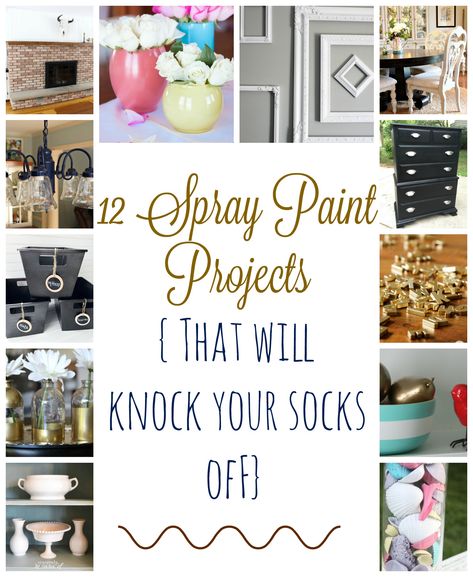 Things To Do With Spray Paint, Metallic Spray Paint Ideas, Things To Spray Paint, Diy Spray Paint Ideas, Spray Paint Tips, Spray Paint Projects, Spray Paint Furniture, Diy Paint Projects, Spray Paint Colors