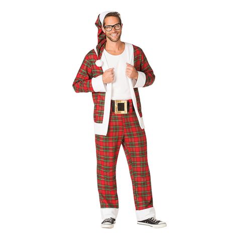 Costumes Starting With S, Hipster Santa, Party Dress Codes, Christmas Attire, Santa Claus Costume, Tapered Haircut, Santa Costume, Santa Outfit, Outfits For Men