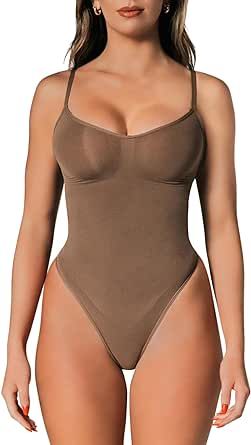 Shapewear for Women - Seamless Bodysuit for Women Tummy Control - Body Sculpting Shaper Thong - Waist Slimming & Butt Lifting Tummy Shapewear, Snatched Waist, Seamless Bodysuit, Low Cut Blouses, Compression Bra, Slim Shapewear, Body Shapewear, Stylish Eve, Short Torso