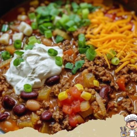 Crockpot Cowboy Soup Crockpot Cowboy Soup, Cowboy Chili Recipe, Cowboy Soup, Cowboy Beans, Chili Recipe Crockpot, Crockpot Chili, Chili Soup, Baked Shrimp, Soup Recipes Slow Cooker