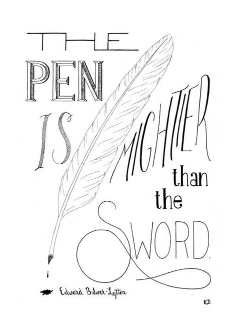 The Pen Is Mightier, Dark Office, Decorate Ideas, Bookish Quotes, I Will Rise, Get It Together, Word Board, Alpha Xi, Blue Glow