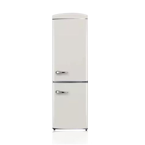 ConServ 10.7-cu ft Bottom-Freezer Refrigerator (Cream) ENERGY STAR in the Bottom-Freezer Refrigerators department at Lowes.com Top Of Refrigerator, Retro Refrigerator, Appliance Cabinet, All Refrigerator, Bottom Freezer Refrigerator, Door Rack, Retro Fridge, Interior Led Lights, Bottom Freezer