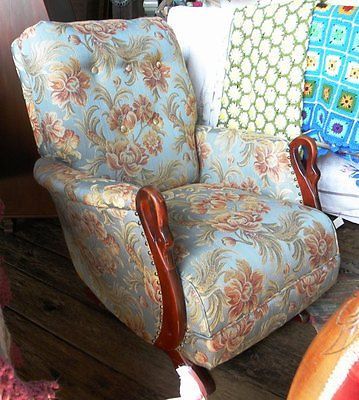 Wooden Swan, Platform Rocker, Upholstered Rocking Chairs, Victorian Chair, Yahoo Search, Vintage Victorian, Wingback Chair, Rocking Chair, Vintage Finds