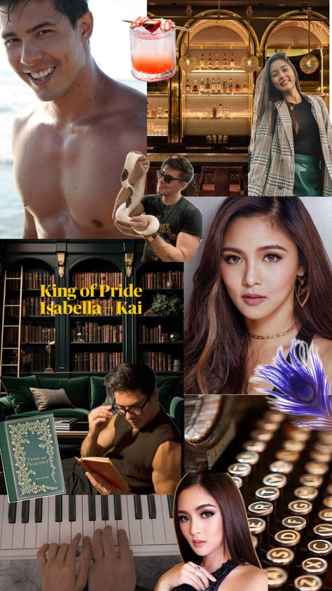 Fan collage with Kim Chiu as Isabella Valencia and Lewis Tan as Kai Young King Of Pride Kai, King Of Pride Isabella, Kai Young And Isabella, Country Romance Books, Isabella Valencia, Kai Fanart, King Of Pride, Lewis Tan, Kim Chiu