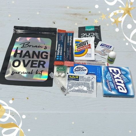 40th Survival Kit Men, Bachelor Party Hangover Kit, Hangover Kit 21st Birthday, Party Survival Kit, Hangover Survival Kit, Hangover Kit Bags, Bachelor Party Favors, Survival Kit Gifts, Bachelor Gifts