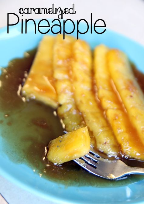 Caramelized Pineapple Caramelized Pineapple, Pineapple Delight, Pineapple Recipe, Grilled Fruit, Pineapple Recipes, Side Recipes, Dessert Drinks, Fruit Desserts, Fruit Recipes