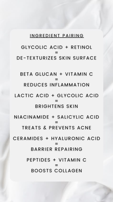 Face Acids Skin Care, Serums For Textured Skin, Retinol And Ceramide, Skin Care Chemistry, Best Serum For Textured Skin, Brightening Skin Care Routine, Peptides And Retinol, Vitamin C And Salicylic Acid, Niacinamide Pairing