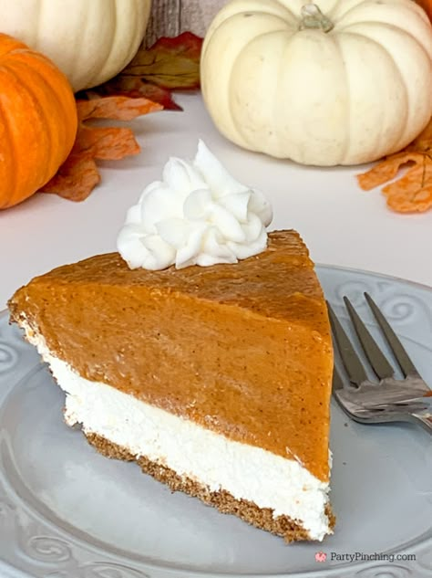 double layer pumpkin pie, best no bake pumpkin pie for Thanksgiving Christmas holidays, super easy Thanksgiving dessert recipe ideas, no fail pumpkin pie, pumpkin pie cheesecake, gluten free double layer pumpkin pie, best dessert recipe ideas for Thanksgiving No Back Pumpkin Pie, Double Layered Pumpkin Pie, No Bake Double Layer Pumpkin Pie, Sensational Double Layer Pumpkin Pie, Two Layer Pumpkin Pie, Double Pumpkin Pie, 2 Layer Pumpkin Pie, Double Layer Pumpkin Pie No Bake, Jello No Bake Pumpkin Cheesecake