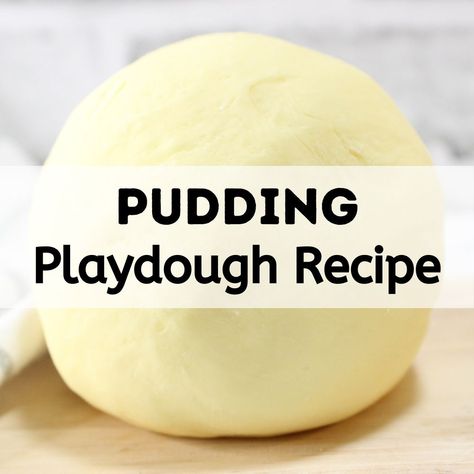 Edible Pudding Playdough Recipe - Stay At Home Educator Pudding Dough For Kids, Pudding Playdough Recipe, Edible Playdough For Babies, Pudding Playdough, Edible Playdough Recipes, Edible Play Dough Recipe, Play Doh For Kids, Edible Playdough, Infant Art