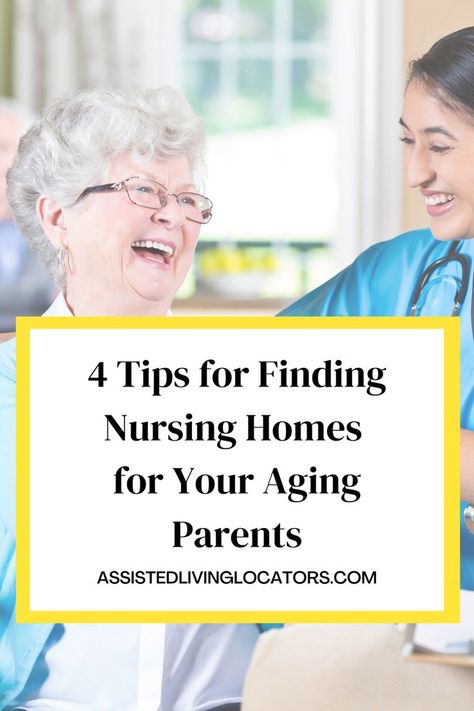 4 Tips for Finding Nursing Homes for your aging parent
Nursing homes offer a range of services for residents such as 24-hour supervised care and access to certified and licensed physicians, nurses, and therapists, in addition to meals and activities. Senior Living Activities, Skilled Nursing Facility, Assisted Living Facility, Senior Living Communities, Senior Activities, Nursing Homes, Senior Health, Memory Care, Senior Care