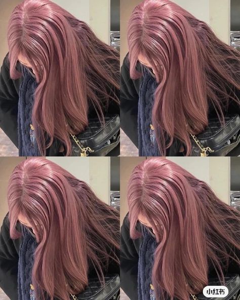 Dusty Rose Gold Hair, Dusty Rose Hair, Hair Color Asian, Haircut Inspo, Hair Streaks, Paper Ring, Rose Gold Hair, Rose Hair, Hair Colour