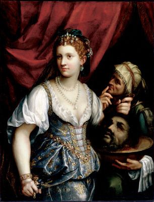 Fede Galizia (1578–1630)   Judith with the head of Holofernes  Lady painters often expressed themselves by painting women beheading men Head Of Holofernes, Judith And Holofernes, Giuseppe Arcimboldo, Women Artist, Ringling Museum, Female Painters, Italian Painters, Italian Women, Caravaggio