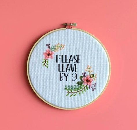 21 Super Sassy Embroidery Patterns | The Yellow Birdhouse Embroidery Ideas Funny, Sassy Cross Stitch Patterns Free, Funny Embroidery Patterns Free, Embroidery Designs Funny, Swear Embroidery, Inappropriate Cross Stitch Patterns Free, Sassy Cross Stitch Patterns, Sassy Embroidery Patterns, Unhinged Embroidery