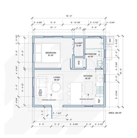 ADU Kitchen Requirements | Cottage Adu Layout Ideas, Adu Kitchen Ideas, Adu Studio, Adu Layout, Adu Garage, Adu Kitchen, Adu Plans, Cottage Garage, Cottage Build