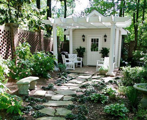 Garden Shed Diy, Backyard Sheds, Backyard Shed, Potting Sheds, She Sheds, Diy Shed, Backyard Retreat, Shed Design, Potting Shed