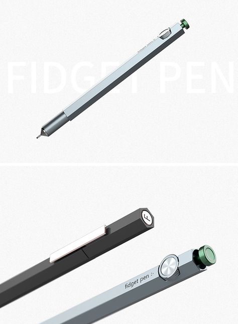 Modern Stationary Design, Fidget Pen, Mechanic Engineering, Work Setup, Creative Typography Design, Productive Work, Modern Stationery, Unique Pens, Pen Collection