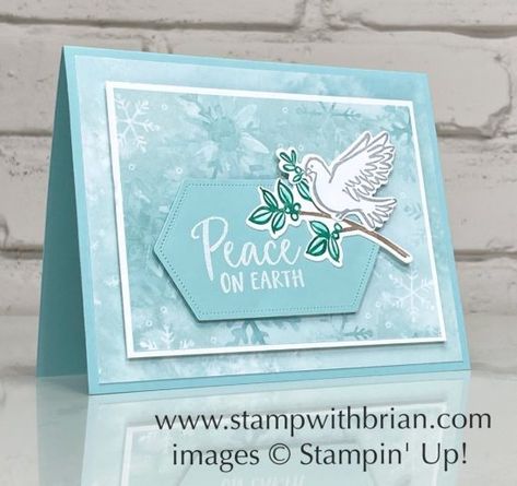 Stampin Pretty, Stampin Up Christmas, Designer Series Paper, Peace On Earth, Square Card, Holy Night, Holiday Catalog, Christmas Cards Handmade, Stamping Up