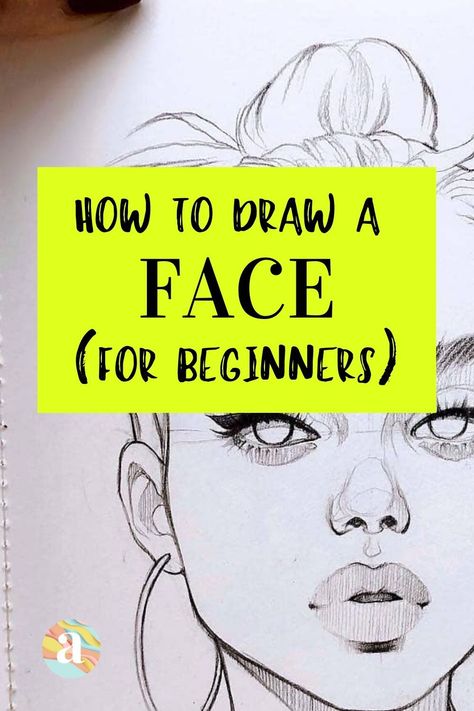 Trin For Trin Tegning, Easy Pencil Drawings, Beginner Drawing Lessons, Draw Face, Draw A Face, Facial Proportions, Beginner Sketches, Pencil Drawings For Beginners, Pencil Drawing Tutorials