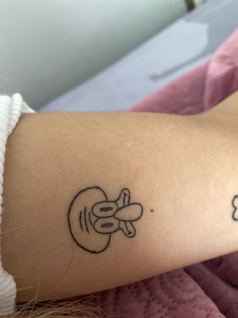 squidward tattoo bikini bottom patrick star sungerbob #squidward #sungerbob #patrickstar #bikinibottom Sandy Cheeks Tattoo, Patrick Star Tattoo, Squidward Tattoo, Patrick Tattoo, Nike Tattoo, Spongebob Tattoo, Tattoo Font For Men, Tats Ideas, Sandy Cheeks