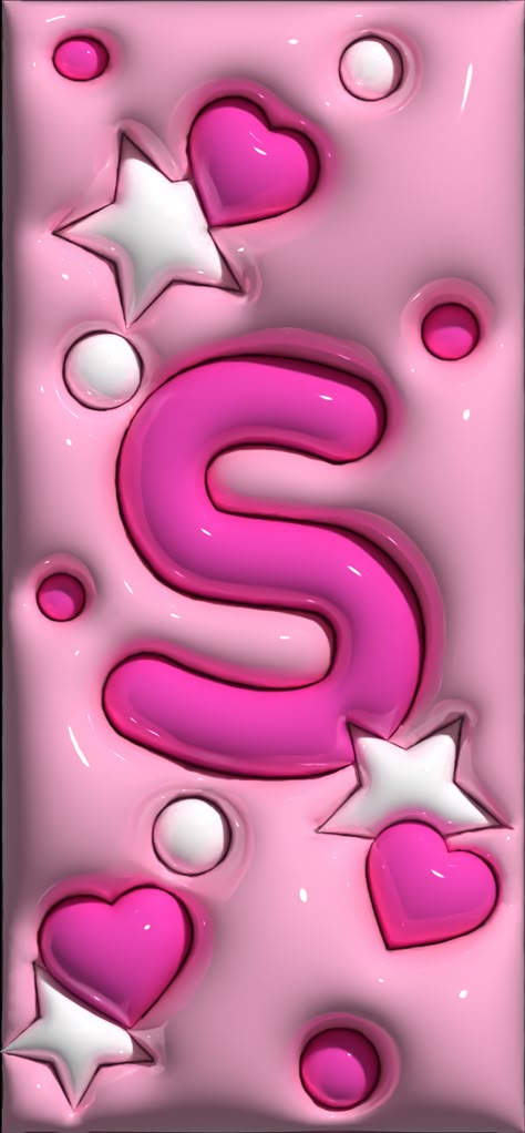 Serenity Wallpaper Iphone, T Bubble Letter, Letter S Wallpaper Aesthetic, Letter Wallpaper Aesthetic, A Bubble Letter, S Wallpaper Letter Iphone, 3d Bubble Wallpaper, S Wallpaper Letter Aesthetic, Barbie 3d Wallpaper