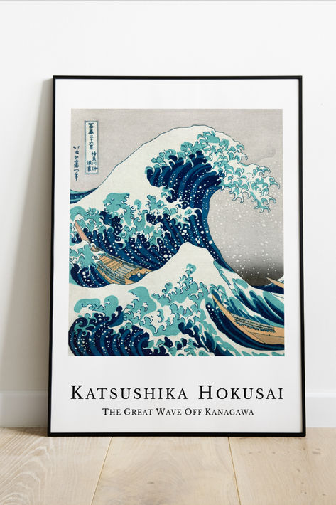 Under The Wave Off Kanagawa, The Wave Off Kanagawa, Monte Fuji, The Great Wave, Japanese Wall Art, Japanese Wall, Great Wave Off Kanagawa, Katsushika Hokusai, Sea Painting