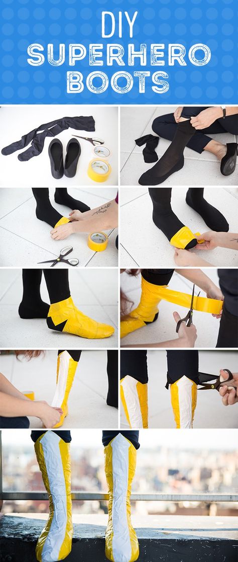 DIY Superhero Boots Superhero Boots, Diy Superhero Costume, Diy Superhero, Red Superhero, Superhero Family, Batgirl Costume, Superhero Costume, Alicia Silverstone, Diy Kostüm