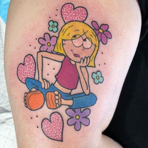 Kat Weir on Instagram: “💖✌️Lizzie McGuire cuteness for Janelle, thank you! ✌️💖” Lizzie Mcguire, Cartoon Tattoos, Girly Tattoos, Beautiful Tattoos, Future Tattoos, Post On Instagram, Vault Boy, Tattoo Ideas, Thank You