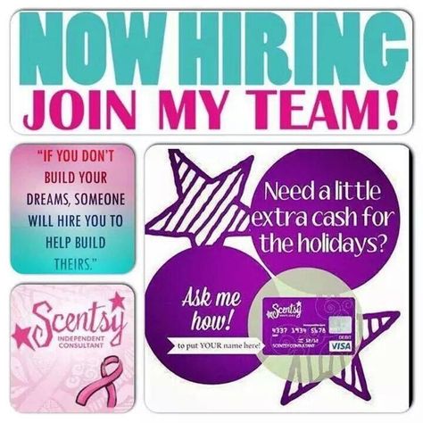 Looking for 3 Ladies to join my awesome team!! I will help you set your business up and walk you through the entire process!! Need a little extra money?? Do it while having some fun!! Scentsy Promotion, Scentsy Recruiting, Scentsy Starter Kit, Scentsy Facebook, Scentsy Marketing, Join Scentsy, Fragrance Tester, Scentsy Ideas, Selling Scentsy