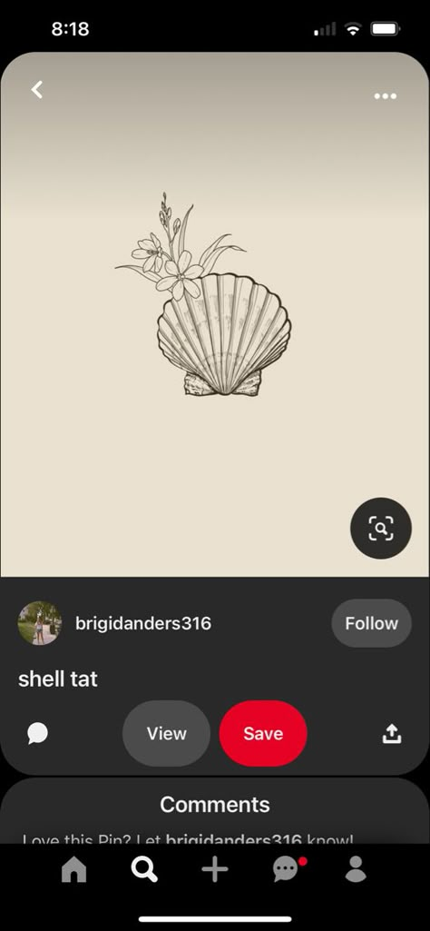 Sister Ocean Tattoos, Small Shell Tattoos For Women, Seaside Tattoo Ideas, Sea Shell Tattoo Design, Matching Tattoos Beach, Shell Tattoo With Flowers, Sea Shell Tattoos For Women, Shell Tattoos For Women, Shell Pearl Tattoo