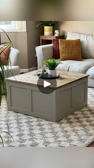 288K views · 3.8K reactions | 🤍IKEA KALLAX Upcycle 🤍              I turned this KALLAX unit literally upside down…into a coffee table with storage.I was staring at this KALLAX unit the other day wondering what I could that was different from before. A lightbulb literally went off in my head and I decided to make it into a coffee table. I then searched the internet for styles I liked and got started. I used the shade ‘Salt Of Earth’ from @frenchicpaint and their ‘Browning Wax’ for the top. #gifted I had the tiniest of timberboard left over from a previous collaboration with @wickes and then went a bought some which would creat the lid. I was going to sell this, but I actually really like it in my living room. #ikeahack #kallax #kallaxhack #ıkea #ikeacoffeetable #hacks #upcyled #upcycledfu Kallax Table Hack, Kallax Coffee Table, Kallax Table, Kallax Upcycle, Kallax Unit, Ikea Coffee Table, Music Background, Ikea Kallax, A New Start