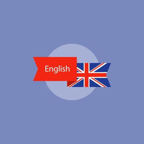 English Logo Design, English Icon, Advanced English Grammar, Back To School Wallpaper, Letter Composition, English Logo, Design With Letters, English Flag, Education Logo Design