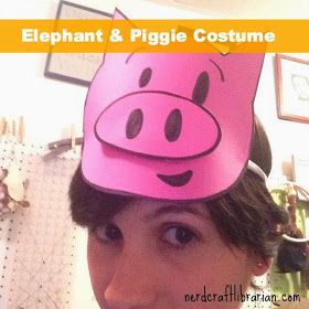 Nerd Craft Librarian: Elephant and Piggie Costumes! Piggie And Gerald Costume Diy, Piggy And Gerald Costume, Gerald And Piggie Costume, Piggie And Gerald Costume, Elephant And Piggie Costume, Piggie Costume, Gerald And Piggie, Childrens Book Character Costumes, Piggy Costume