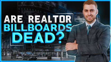 3 Real Estate Marketing Ideas better than a Billboard. Have you ever thought about investing marketing money into Billboards? Many Realtors spend thousands per month on Billboard marketing. But does it actually work? Or is it just one big waste of money. Here we are going to uncover if Billboards are actually worth it for Realtors and a couple other marketing ideas we think could be better for Real estate agents. Realtor Billboard Ideas, Outdoor Advertising Billboard, Real Estate Marketing Ideas, Real Estate Agent Marketing, Billboard Advertising, Top Realtor, Billboard Design, Marketing Budget, Outdoor Advertising