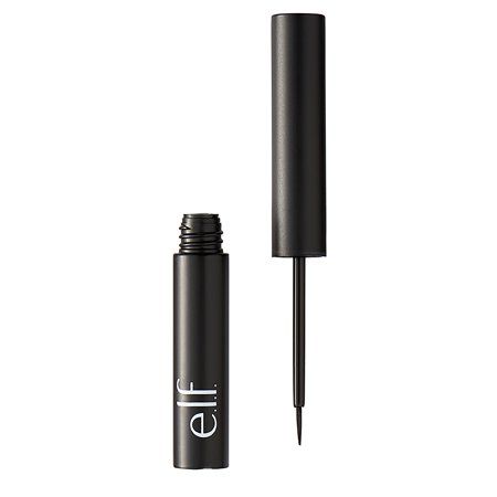 Elf Eyeliner, Eyeliner For Beginners, Brush Design, Best Drugstore Makeup, E.l.f. Cosmetics, Eyeliner Black, Lipstick Stain, Elf Cosmetics, Elf Makeup