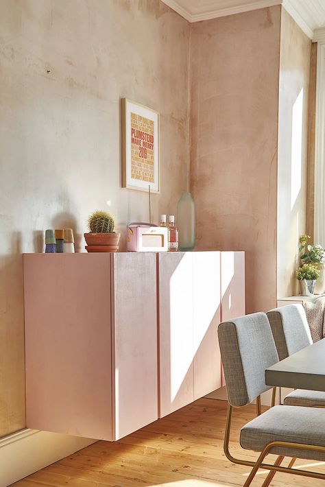 Raw plaster walls Raw Plaster Bedroom, Plaster Wall Living Room, Bare Plaster Walls Interior Design, Blush Limewash Walls, Raw Plaster Walls Interiors, Bare Plaster Walls, Raw Plaster Walls, Natural Plaster Walls, Exposed Plaster Walls