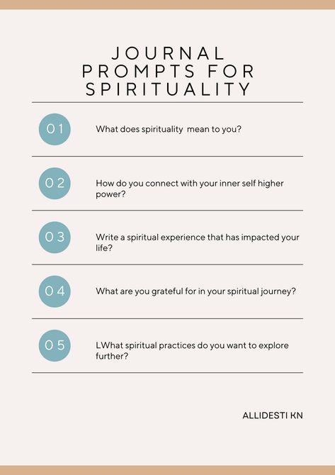 Connect with your inner wisdom and explore your spirituality with these insigntful journal prompts #spirituality #journalprompts #spiritual awakening #innerwisom #connection #selfdiscovery #personalgrowth #mindfulness Spiritual Journaling Ideas, Spirituality Journal Prompts, Spiritual Journal Prompts, Diy Cement, Poetry Prompts, Spiritual Journals, Inner Wisdom, Spiritual Experience, Spiritual Practices