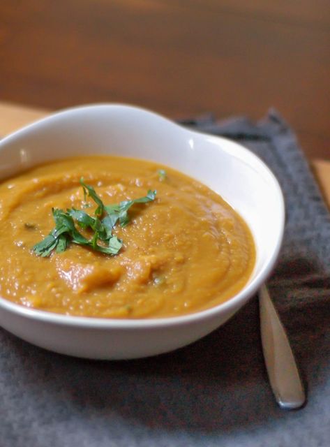 Corn, Jalapeno and Sweet Potato Bisque. A velvety, vegetable-forward soup that's perfect for January. From Blossom To Stem | Because Delicious www.blossomtostem.net Sweet Potato Bisque, Potato Bisque, Corn Jalapeno, Gluten Free Vegetarian Recipes, Vegetarian Life, Best Gluten Free Recipes, Sweet Potato Soup, Awesome Food, Food Favorites