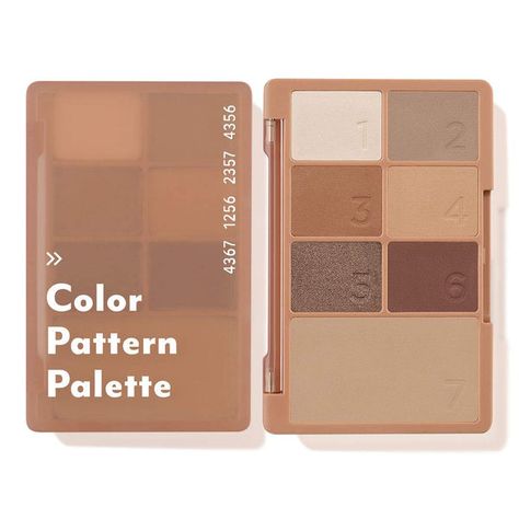 I'M MEME Color Pattern Palette | 6 Colors Eyeshadow and 1 Blush Palette | K-Beauty – Memebox Eyeshadow Guide, Korean Eyeshadow, Pony Effect, Cute Eyeshadow Looks, Eyeshadow For Blue Eyes, Full Makeup, Coral Pattern, Corporate Website, Eyeshadow Palettes