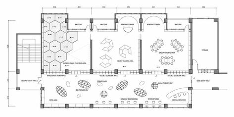 Lishin Elementary School Library | TALI DESIGN - Arch2O.com School Library Architecture, Modern School Library Design, School Library Floor Plan, School Library Interior, Tali Design, Library Floor Plan, Modern Libraries, Classroom Architecture, Children Library