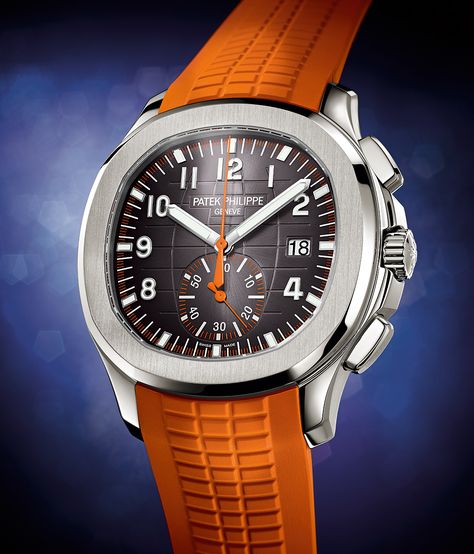 Orange Watches, Patek Philippe Watches, Antique Watch, Patek Philippe Aquanaut, Dream Watches, Invicta Watches, Hand Watch, Patek Philippe Nautilus, Mens Luxury