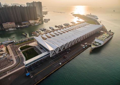 Cruise Terminal, Studio 17, Airport Design, Coastal City, Yacht Rental, Industrial Architecture, Coastal Cities, Factory Design, Bus Station